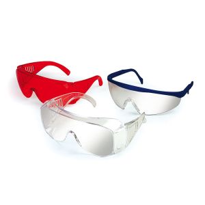 Beskyttelsesbriller med justerbar brillestang