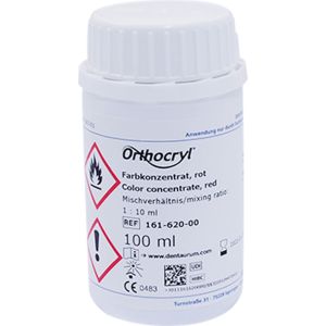 Orthocryl koncentrat rød, 100 ml.