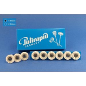 Bomuldshjul hvid til HS umont.  21 mm 6 stk.