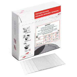 Duran plader 0,75 x 125 mm Firkantet klar 10 stk.