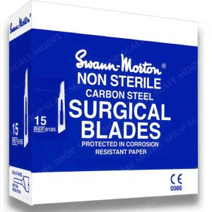 Gillette blade 15, usterile  Swann Morton 100 stk. 